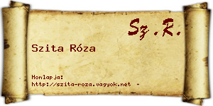 Szita Róza névjegykártya