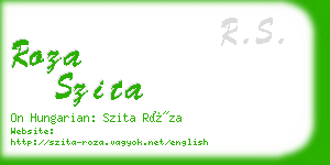 roza szita business card